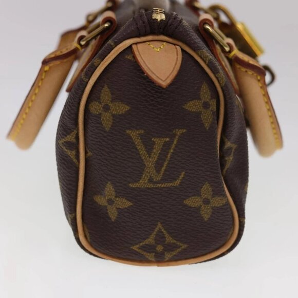 LOUIS VUITTON Monogram Mini Speedy Hand Bag M41534 LV Auth am4166V - Picture 6 of 16